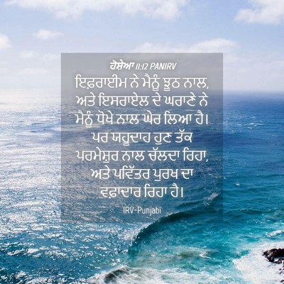 Picture 04 - ਹੋਸ਼ੇਆ 11:12 PANIRV - ਇਫ਼ਰਾਈਮ ਨੇ ਮੈਨੂੰ - Bible Verse Picture