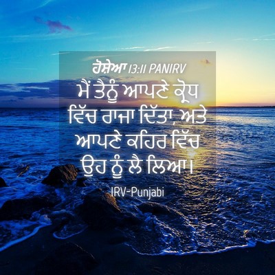 Picture 04 - ਹੋਸ਼ੇਆ 13:11 PANIRV - ਮੈਂ ਤੈਨੂੰ ਆਪਣੇ - Bible Verse Picture