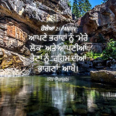 Picture 04 - ਹੋਸ਼ੇਆ 2:1 PANIRV - ਆਪਣੇ ਭਰਾਵਾਂ ਨੂੰ - Bible Verse Picture