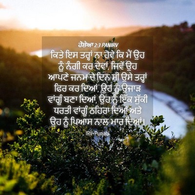 Picture 04 - ਹੋਸ਼ੇਆ 2:3 PANIRV - ਕਿਤੇ ਇਸ ਤਰ੍ਹਾਂ ਨਾ - Bible Verse Picture