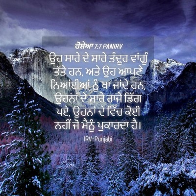 Picture 04 - ਹੋਸ਼ੇਆ 7:7 PANIRV - ਉਹ ਸਾਰੇ ਦੇ ਸਾਰੇ - Bible Verse Picture