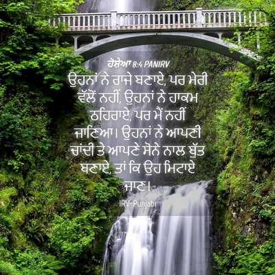 Picture 04 - ਹੋਸ਼ੇਆ 8:4 PANIRV - ਉਹਨਾਂ ਨੇ ਰਾਜੇ ਬਣਾਏ, - Bible Verse Picture