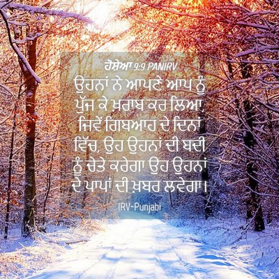 Picture 04 - ਹੋਸ਼ੇਆ 9:9 PANIRV - ਉਹਨਾਂ ਨੇ ਆਪਣੇ ਆਪ - Bible Verse Picture
