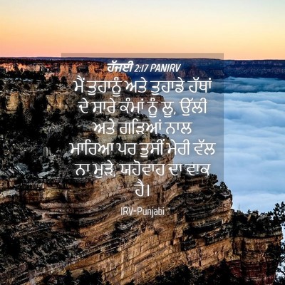 Picture 04 - ਹੱਜਈ 2:17 PANIRV - ਮੈਂ ਤੁਹਾਨੂੰ ਅਤੇ - Bible Verse Picture
