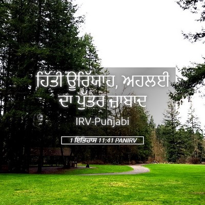 Picture 05 - 1 ਇਤਿਹਾਸ 11:41 PANIRV - ਹਿੱਤੀ ਊਰਿੱਯਾਹ, - Bible Verse Picture
