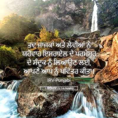 Picture 05 - 1 ਇਤਿਹਾਸ 15:14 PANIRV - ਤਦ ਜਾਜਕਾਂ ਅਤੇ - Bible Verse Picture