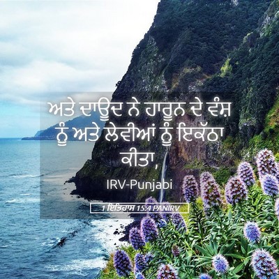 Picture 05 - 1 ਇਤਿਹਾਸ 15:4 PANIRV - ਅਤੇ ਦਾਊਦ ਨੇ ਹਾਰੂਨ - Bible Verse Picture