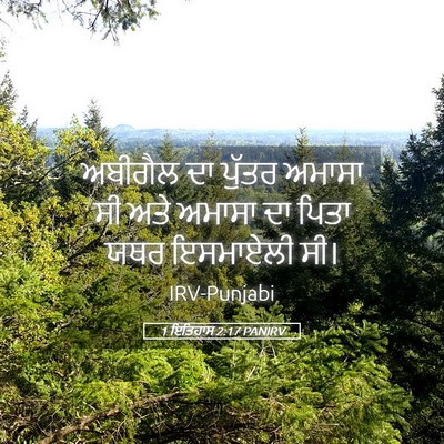 Picture 05 - 1 ਇਤਿਹਾਸ 2:17 PANIRV - ਅਬੀਗੈਲ ਦਾ ਪੁੱਤਰ - Bible Verse Picture