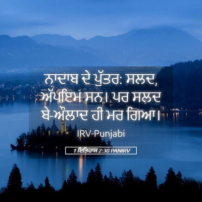 Picture 05 - 1 ਇਤਿਹਾਸ 2:30 PANIRV - ਨਾਦਾਬ ਦੇ ਪੁੱਤਰ: - Bible Verse Picture