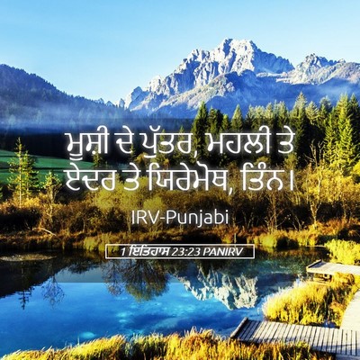 Picture 05 - 1 ਇਤਿਹਾਸ 23:23 PANIRV - ਮੂਸ਼ੀ ਦੇ ਪੁੱਤਰ, - Bible Verse Picture
