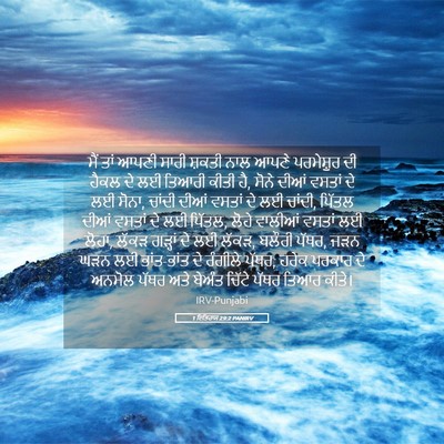 Picture 05 - 1 ਇਤਿਹਾਸ 29:2 PANIRV - ਮੈਂ ਤਾਂ ਆਪਣੀ ਸਾਰੀ - Bible Verse Picture