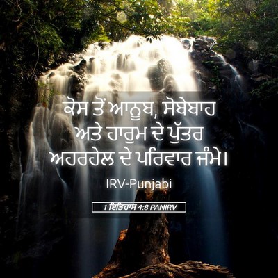Picture 05 - 1 ਇਤਿਹਾਸ 4:8 PANIRV - ਕੋਸ ਤੋਂ ਆਨੂਬ, - Bible Verse Picture