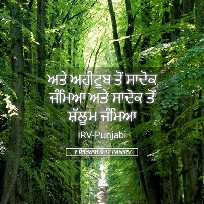 Picture 05 - 1 ਇਤਿਹਾਸ 6:12 PANIRV - ਅਤੇ ਅਹੀਟੂਬ ਤੋਂ - Bible Verse Picture