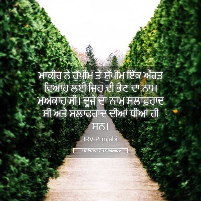 Picture 05 - 1 ਇਤਿਹਾਸ 7:15 PANIRV - ਮਾਕੀਰ ਨੇ ਹੁੱਪੀਮ ਤੇ - Bible Verse Picture