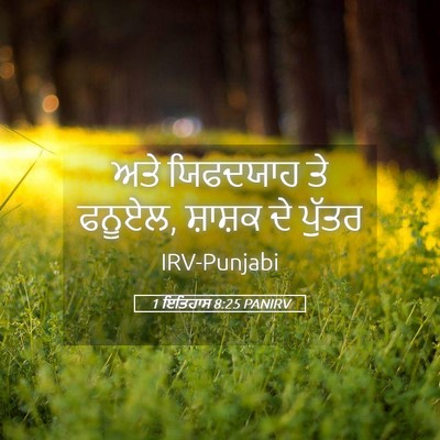 Picture 05 - 1 ਇਤਿਹਾਸ 8:25 PANIRV - ਅਤੇ ਯਿਫਦਯਾਹ ਤੇ - Bible Verse Picture