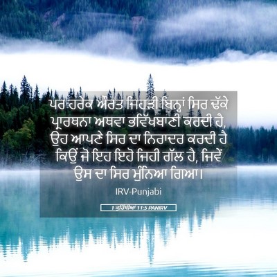Picture 05 - 1 ਕੁਰਿੰਥੀਆਂ 11:5 PANIRV - ਪਰ ਹਰੇਕ ਔਰਤ ਜਿਹੜੀ - Bible Verse Picture