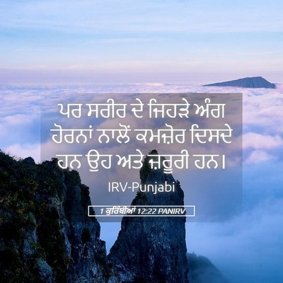 Picture 05 - 1 ਕੁਰਿੰਥੀਆਂ 12:22 PANIRV - ਪਰ ਸਰੀਰ ਦੇ ਜਿਹੜੇ - Bible Verse Picture