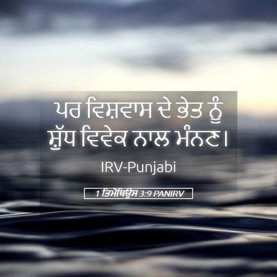 Picture 05 - 1 ਤਿਮੋਥਿਉਸ 3:9 PANIRV - ਪਰ ਵਿਸ਼ਵਾਸ ਦੇ ਭੇਤ - Bible Verse Picture