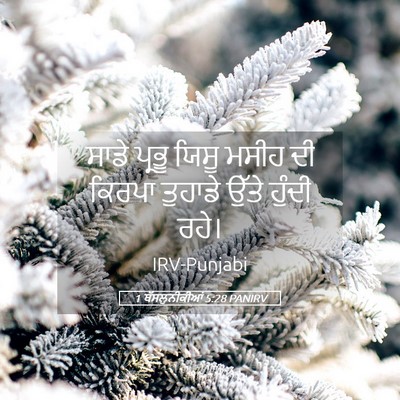Picture 05 - 1 ਥੱਸਲੁਨੀਕੀਆਂ 5:28 PANIRV - ਸਾਡੇ ਪ੍ਰਭੂ ਯਿਸੂ - Bible Verse Picture