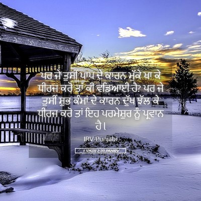 Picture 05 - 1 ਪਤਰਸ 2:20 PANIRV - ਪਰ ਜੇ ਤੁਸੀਂ ਪਾਪ ਦੇ - Bible Verse Picture