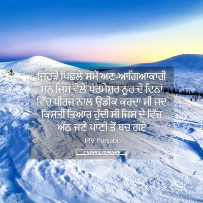 Picture 05 - 1 ਪਤਰਸ 3:20 PANIRV - ਜਿਹੜੇ ਪਿਛਲੇ ਸਮੇਂ - Bible Verse Picture