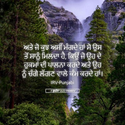 Picture 05 - 1 ਯੂਹੰਨਾ 3:22 PANIRV - ਅਤੇ ਜੋ ਕੁਝ ਅਸੀਂ - Bible Verse Picture