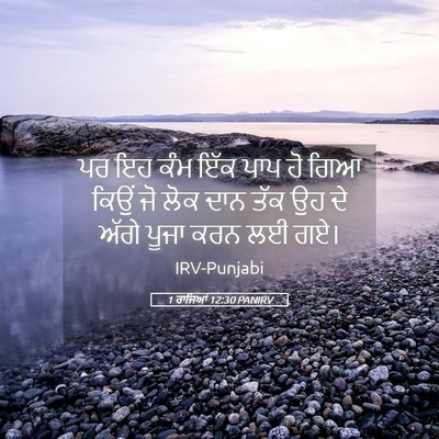 Picture 05 - 1 ਰਾਜਿਆਂ 12:30 PANIRV - ਪਰ ਇਹ ਕੰਮ ਇੱਕ ਪਾਪ - Bible Verse Picture