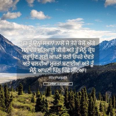 Picture 05 - 1 ਰਾਜਿਆਂ 14:9 PANIRV - ਪਰ ਤੂੰ ਉਨ੍ਹਾਂ - Bible Verse Picture