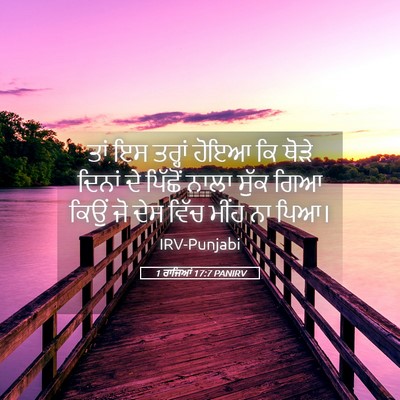 Picture 05 - 1 ਰਾਜਿਆਂ 17:7 PANIRV - ਤਾਂ ਇਸ ਤਰ੍ਹਾਂ ਹੋਇਆ - Bible Verse Picture