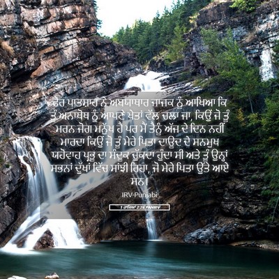 Picture 05 - 1 ਰਾਜਿਆਂ 2:26 PANIRV - ਫੇਰ ਪਾਤਸ਼ਾਹ ਨੇ - Bible Verse Picture