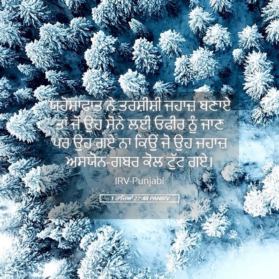 Picture 05 - 1 ਰਾਜਿਆਂ 22:48 PANIRV - ਯਹੋਸ਼ਾਫ਼ਾਤ ਨੇ - Bible Verse Picture