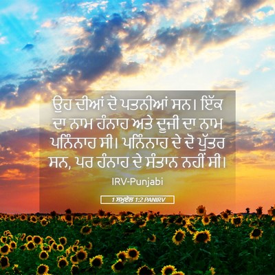 Picture 05 - 1 ਸਮੂਏਲ 1:2 PANIRV - ਉਹ ਦੀਆਂ ਦੋ ਪਤਨੀਆਂ - Bible Verse Picture