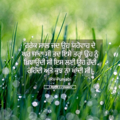 Picture 05 - 1 ਸਮੂਏਲ 1:7 PANIRV - ਹਰੇਕ ਸਾਲ ਜਦ ਉਹ - Bible Verse Picture