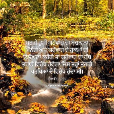 Picture 05 - 1 ਸਮੂਏਲ 12:15 PANIRV - ਪਰ ਜੇ ਤੁਸੀਂ ਯਹੋਵਾਹ - Bible Verse Picture
