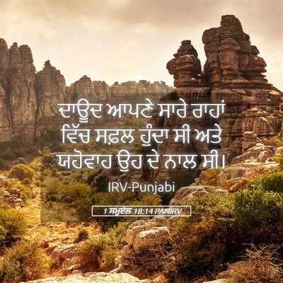 Picture 05 - 1 ਸਮੂਏਲ 18:14 PANIRV - ਦਾਊਦ ਆਪਣੇ ਸਾਰੇ - Bible Verse Picture
