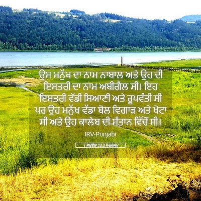 Picture 05 - 1 ਸਮੂਏਲ 25:3 PANIRV - ਉਸ ਮਨੁੱਖ ਦਾ ਨਾਮ - Bible Verse Picture