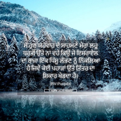 Picture 05 - 1 ਸਮੂਏਲ 26:20 PANIRV - ਸੋ ਹੁਣ ਯਹੋਵਾਹ ਦੇ - Bible Verse Picture