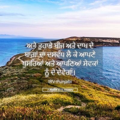 Picture 05 - 1 ਸਮੂਏਲ 8:15 PANIRV - ਅਤੇ ਤੁਹਾਡੇ ਬੀਜ ਅਤੇ - Bible Verse Picture