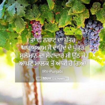 Picture 05 - 2 ਇਤਿਹਾਸ 13:6 PANIRV - ਤਾਂ ਵੀ ਨਬਾਟ ਦਾ - Bible Verse Picture