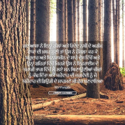 Picture 05 - 2 ਇਤਿਹਾਸ 15:8 PANIRV - ਜਦ ਆਸਾ ਨੇ ਇਨ੍ਹਾਂ - Bible Verse Picture