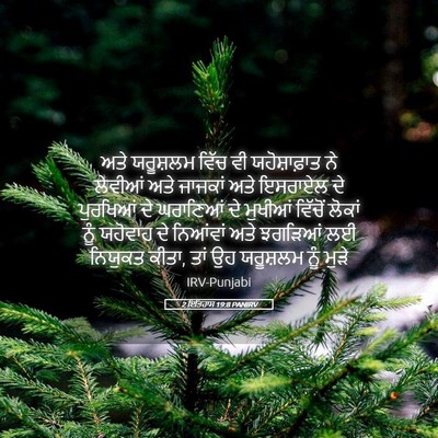 Picture 05 - 2 ਇਤਿਹਾਸ 19:8 PANIRV - ਅਤੇ ਯਰੂਸ਼ਲਮ ਵਿੱਚ - Bible Verse Picture