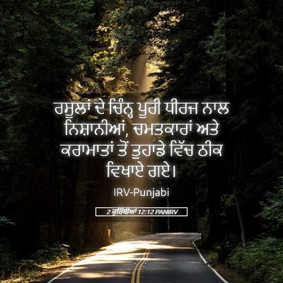 Picture 05 - 2 ਕੁਰਿੰਥੀਆਂ 12:12 PANIRV - ਰਸੂਲਾਂ ਦੇ ਚਿੰਨ੍ਹ - Bible Verse Picture