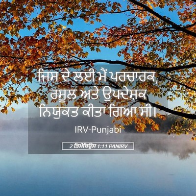 Picture 05 - 2 ਤਿਮੋਥਿਉਸ 1:11 PANIRV - ਜਿਸ ਦੇ ਲਈ ਮੈਂ - Bible Verse Picture