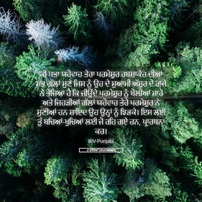 Picture 05 - 2 ਰਾਜਿਆਂ 19:4 PANIRV - ਕੀ ਪਤਾ ਯਹੋਵਾਹ ਤੇਰਾ - Bible Verse Picture