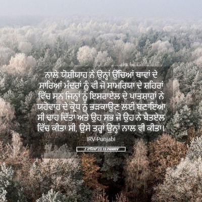 Picture 05 - 2 ਰਾਜਿਆਂ 23:19 PANIRV - ਨਾਲੇ ਯੋਸ਼ੀਯਾਹ ਨੇ - Bible Verse Picture