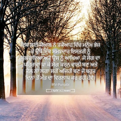 Picture 05 - 2 ਸਮੂਏਲ 14:2 PANIRV - ਇਸ ਲਈ ਯੋਆਬ ਨੇ ਤਕੋਆਹ - Bible Verse Picture