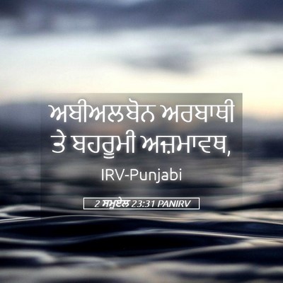Picture 05 - 2 ਸਮੂਏਲ 23:31 PANIRV - ਅਬੀਅਲਬੋਨ ਅਰਬਾਥੀ - Bible Verse Picture