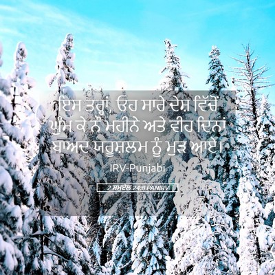Picture 05 - 2 ਸਮੂਏਲ 24:8 PANIRV - ਇਸ ਤਰ੍ਹਾਂ, ਓਹ ਸਾਰੇ - Bible Verse Picture