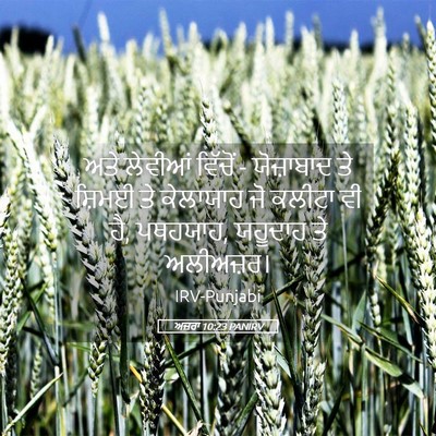 Picture 05 - ਅਜ਼ਰਾ 10:23 PANIRV - ਅਤੇ ਲੇਵੀਆਂ ਵਿੱਚੋਂ - - Bible Verse Picture