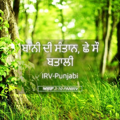 Picture 05 - ਅਜ਼ਰਾ 2:10 PANIRV - ਬਾਨੀ ਦੀ ਸੰਤਾਨ, ਛੇ - Bible Verse Picture